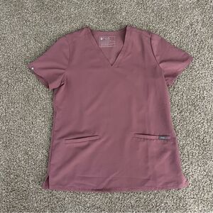 Figs Technical Collection Casma 3-pocket Scrub top mauve women's S